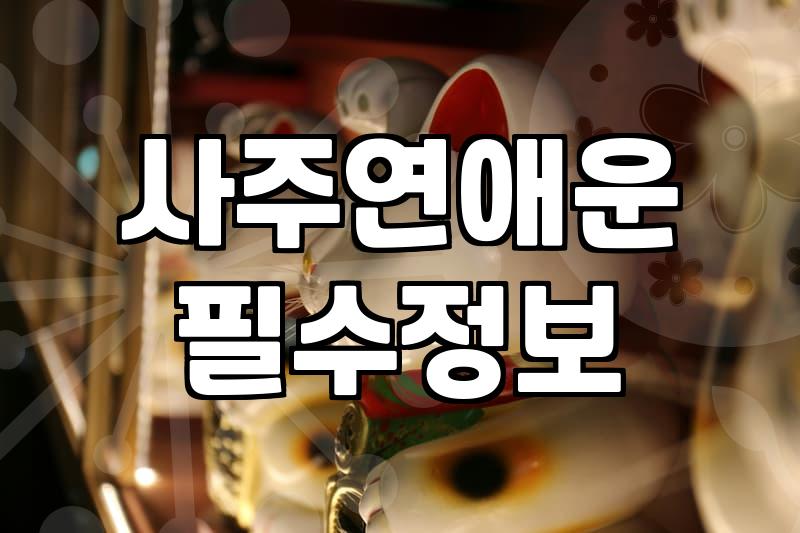 연애운사주 풀이에서 반드시 확인해야 할 네 가지 핵심 요소