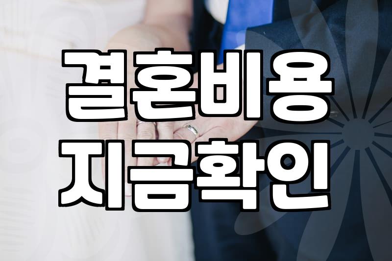 성당결혼식비용 구성 항목과 예산 절감 노하우