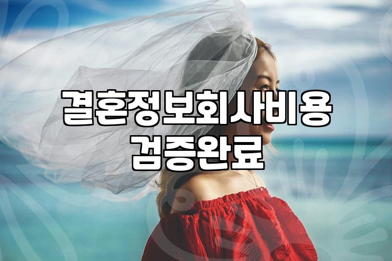 결정사비용 산정 기준과 회원 가입 시 고려할 실질적 지표