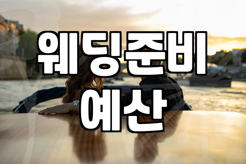결혼비용 평균 예산과 항목별 실제 지출 구조