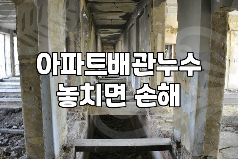 누수보수 비용과 작업 시 결정되는 핵심 조건